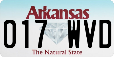 AR license plate 017WVD