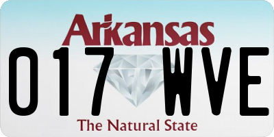 AR license plate 017WVE