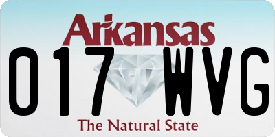 AR license plate 017WVG