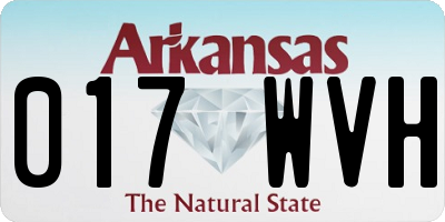 AR license plate 017WVH