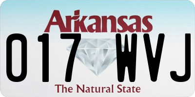 AR license plate 017WVJ