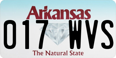 AR license plate 017WVS