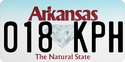 AR license plate 018KPH