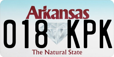 AR license plate 018KPK