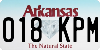 AR license plate 018KPM