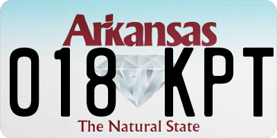 AR license plate 018KPT