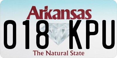 AR license plate 018KPU