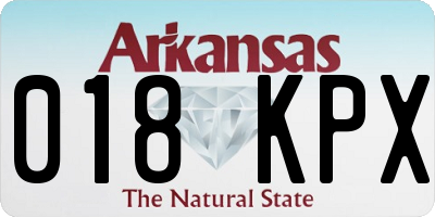 AR license plate 018KPX