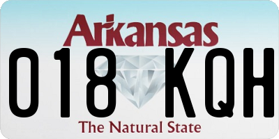 AR license plate 018KQH