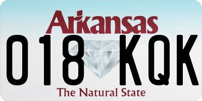AR license plate 018KQK