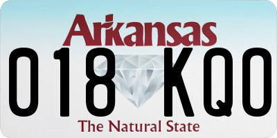 AR license plate 018KQO