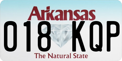 AR license plate 018KQP