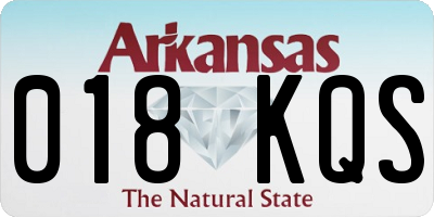 AR license plate 018KQS