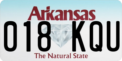 AR license plate 018KQU