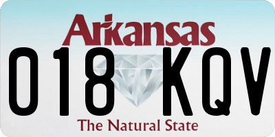 AR license plate 018KQV