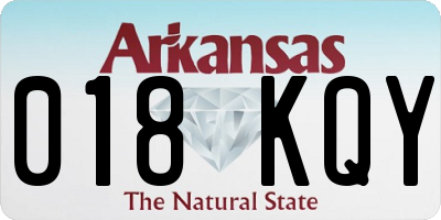 AR license plate 018KQY