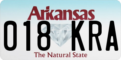 AR license plate 018KRA