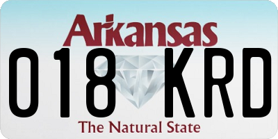 AR license plate 018KRD