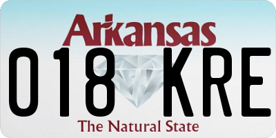 AR license plate 018KRE