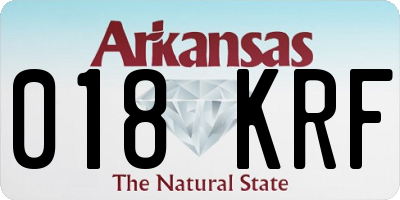 AR license plate 018KRF