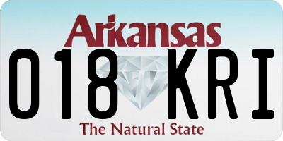 AR license plate 018KRI