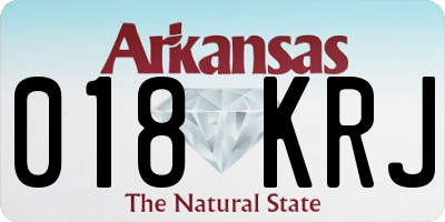 AR license plate 018KRJ
