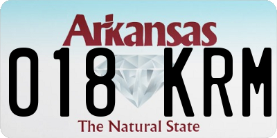 AR license plate 018KRM