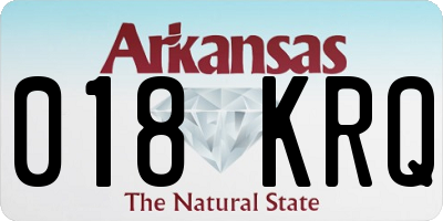 AR license plate 018KRQ