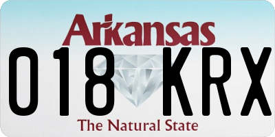 AR license plate 018KRX
