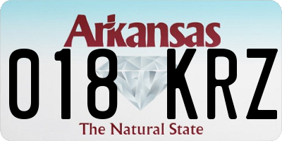 AR license plate 018KRZ