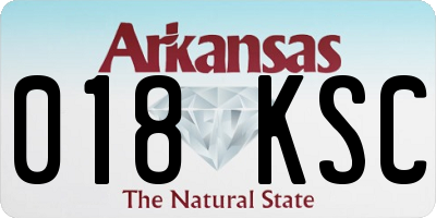 AR license plate 018KSC
