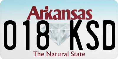 AR license plate 018KSD