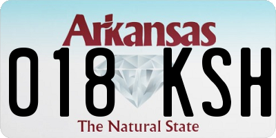 AR license plate 018KSH