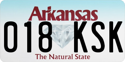 AR license plate 018KSK