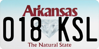 AR license plate 018KSL