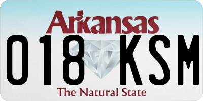 AR license plate 018KSM
