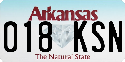 AR license plate 018KSN