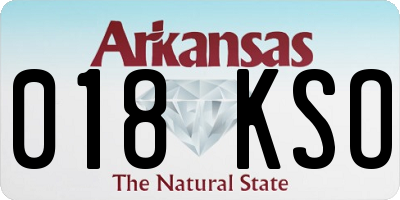 AR license plate 018KSO