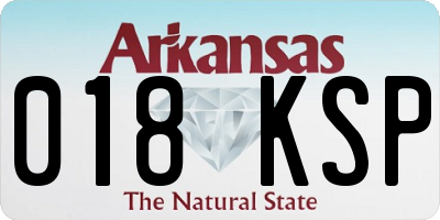 AR license plate 018KSP