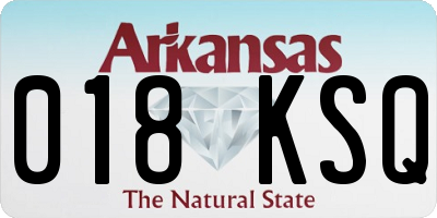 AR license plate 018KSQ