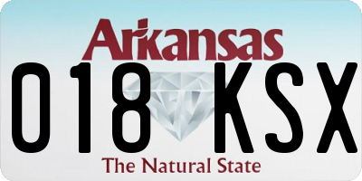 AR license plate 018KSX