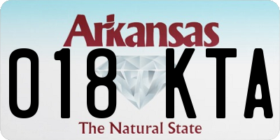 AR license plate 018KTA