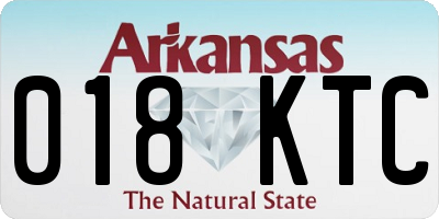 AR license plate 018KTC