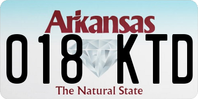 AR license plate 018KTD