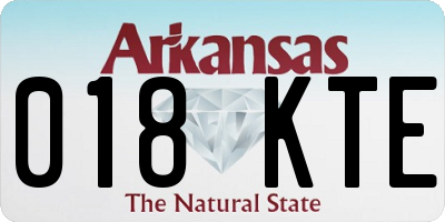 AR license plate 018KTE