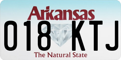 AR license plate 018KTJ