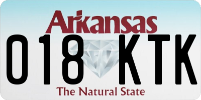 AR license plate 018KTK