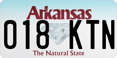 AR license plate 018KTN