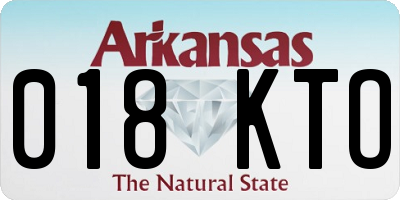 AR license plate 018KTO