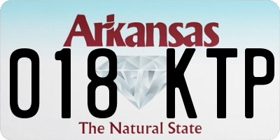 AR license plate 018KTP